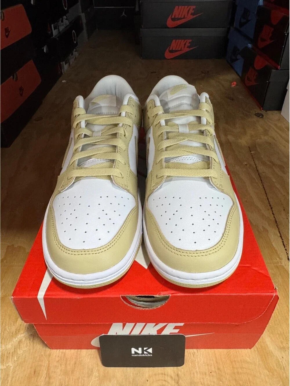 Nike Dunk Low 'Team Gold' DV0833-100 BRAND NEW MENS SIZE 10